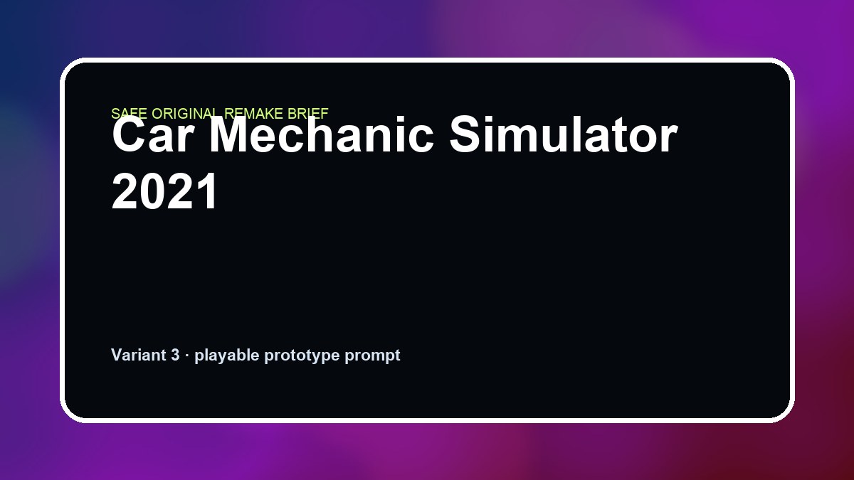 Car Mechanic Simulator 2021 original car mechanic simulator 2021 custom game reference artwork 3