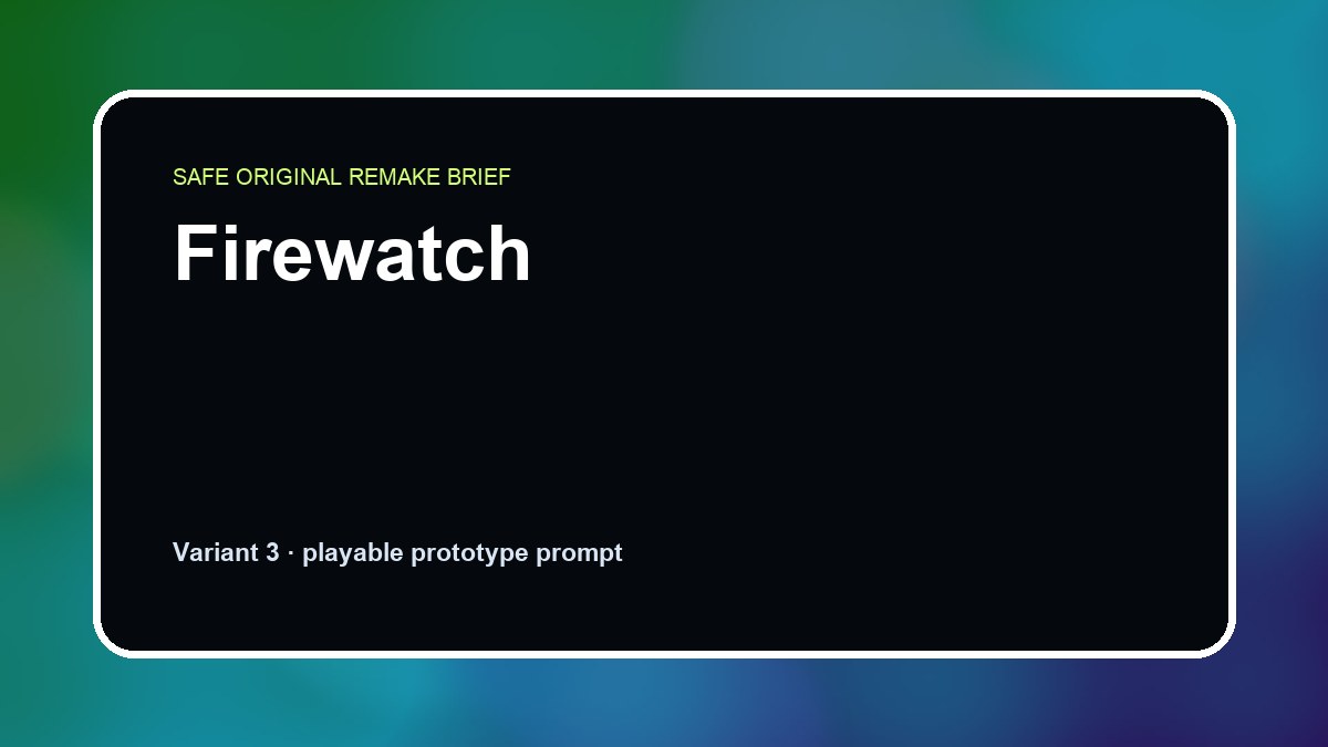 Firewatch original firewatch diy game reference artwork 3