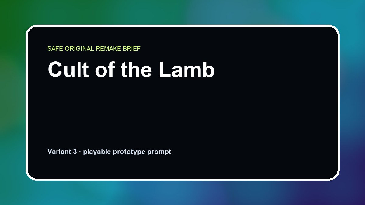 Cult of the Lamb original cult of the lamb diy game reference artwork 3