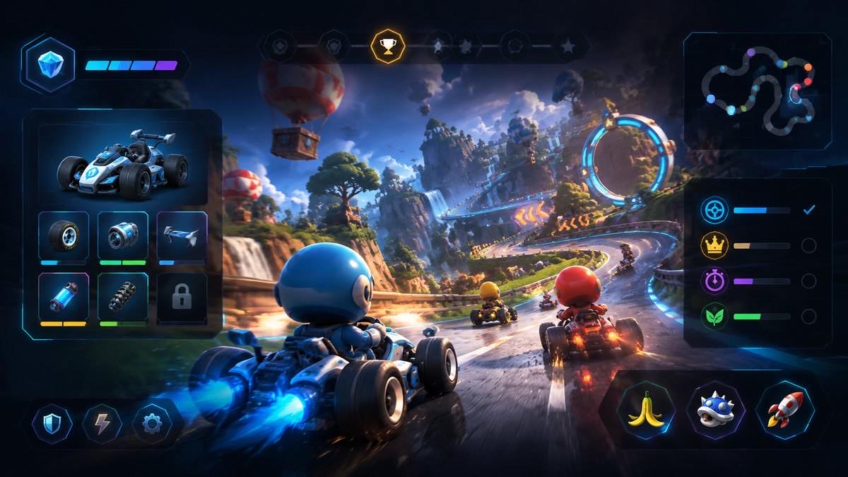 Mario Kart World original mario kart world game creator reference artwork 3