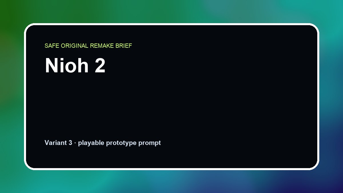 Nioh 2 original nioh 2 diy game reference artwork 3