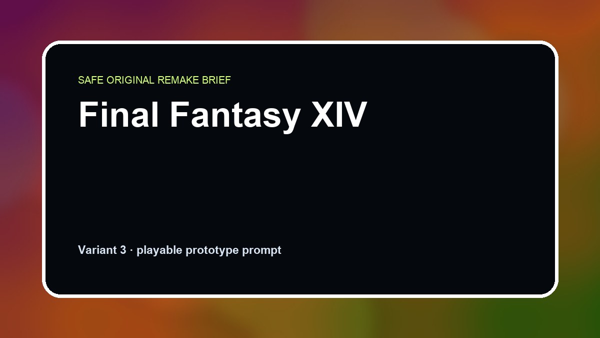 Final Fantasy XIV original final fantasy xiv diy game reference artwork 3