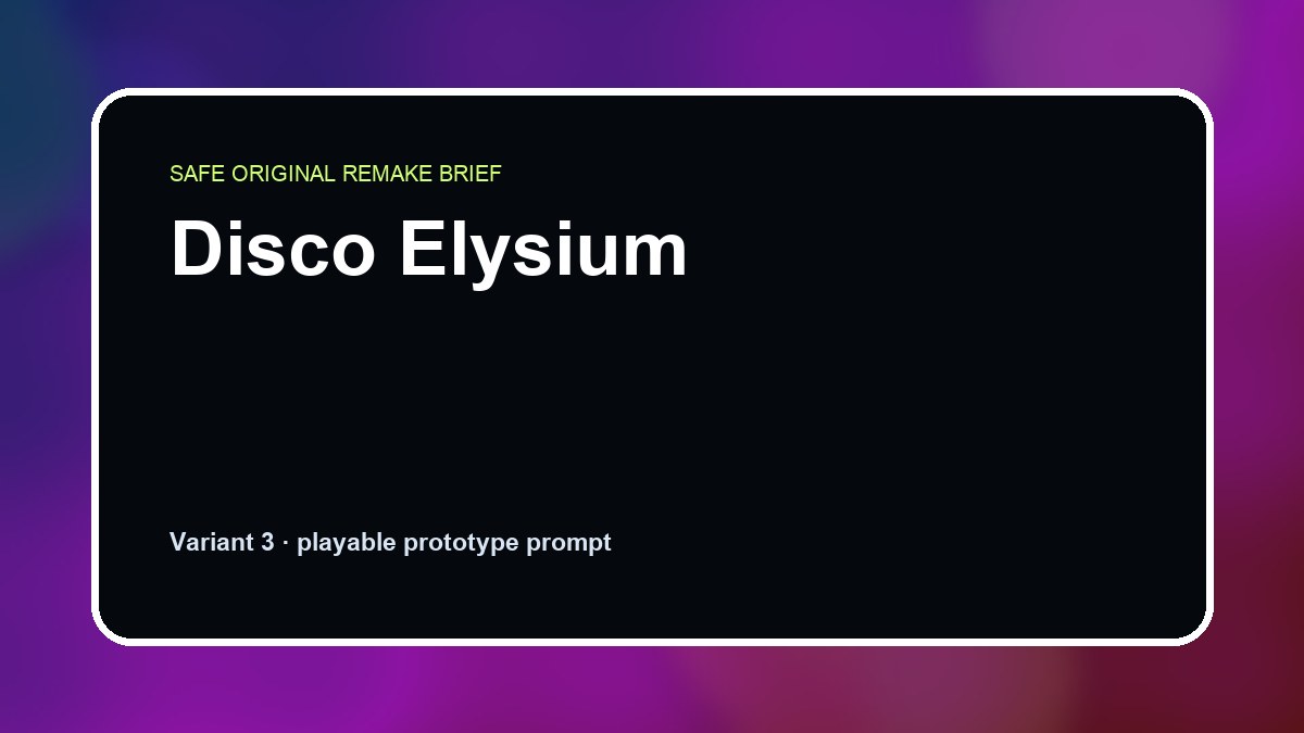 Disco Elysium original disco elysium custom game reference artwork 3