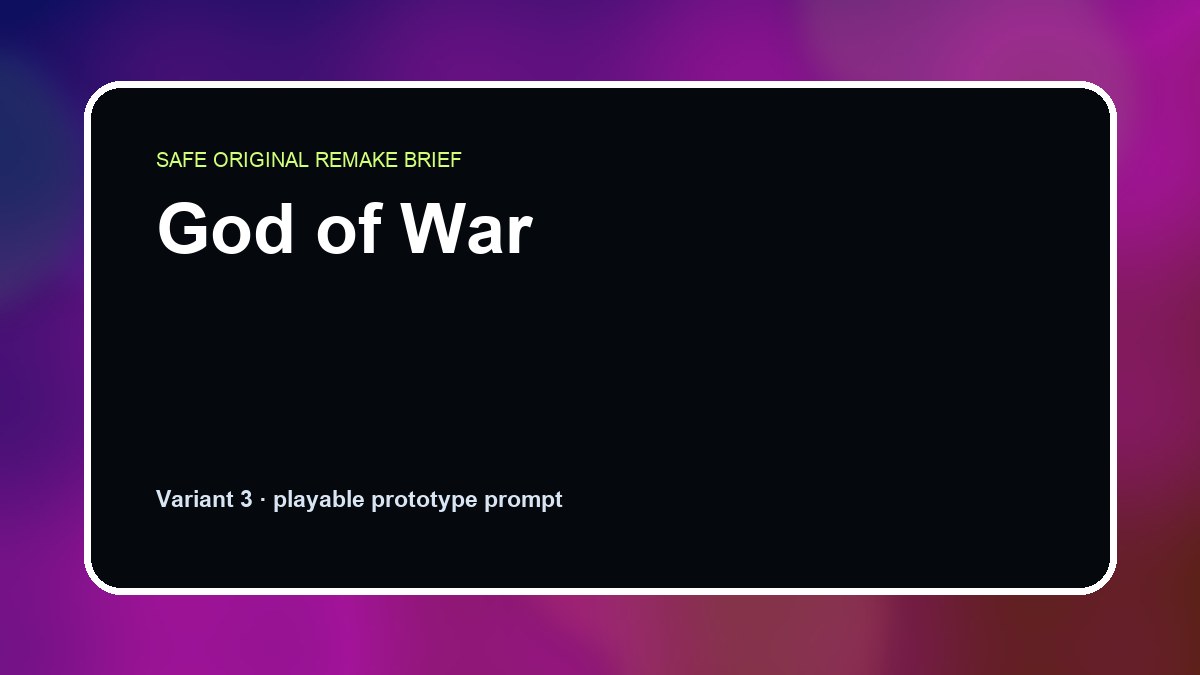 God of War original god of war diy game reference artwork 3