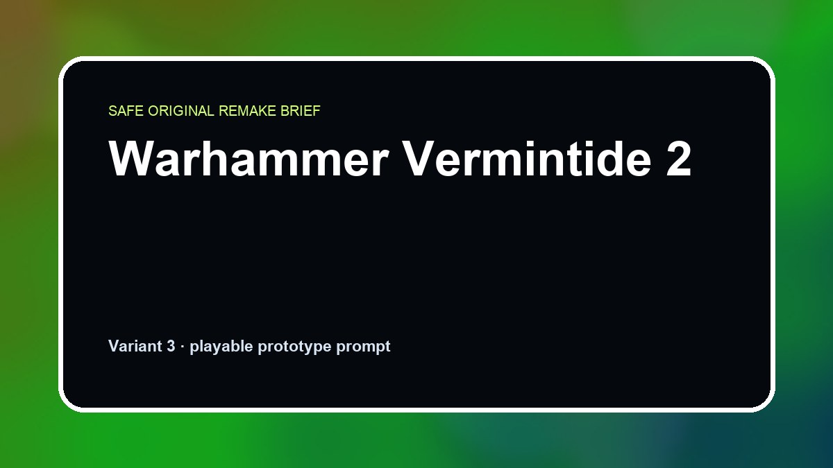 Warhammer Vermintide 2 original warhammer vermintide 2 diy game reference artwork 3