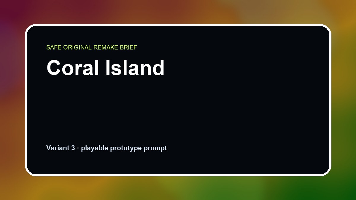 Coral Island original coral island diy game reference artwork 3