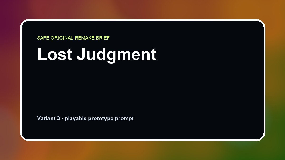 Lost Judgment original lost judgment diy game reference artwork 3