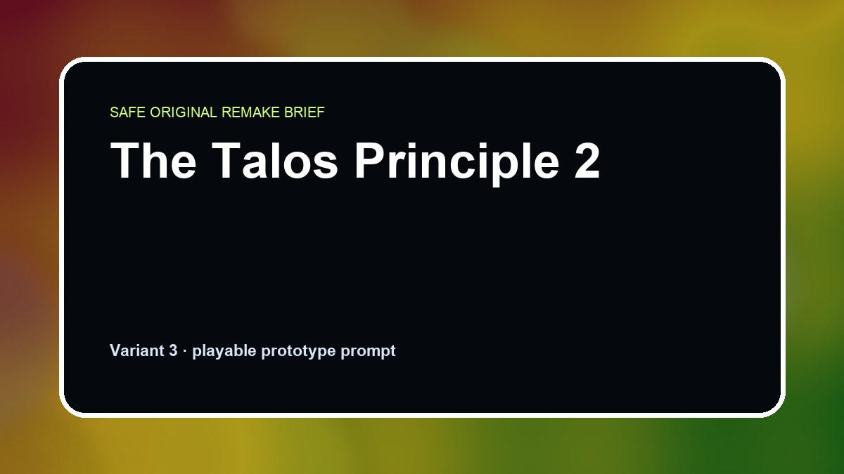 The Talos Principle 2 original the talos principle 2 custom game reference artwork 3