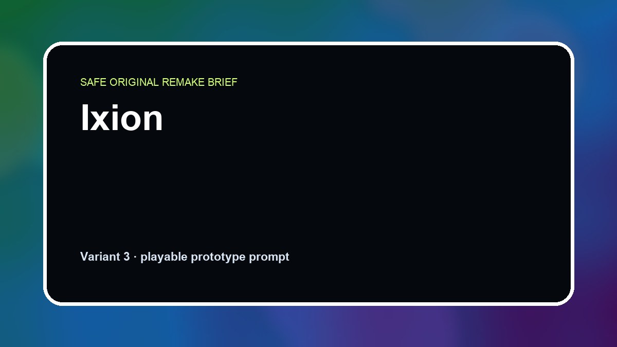 Ixion original ixion custom game reference artwork 3