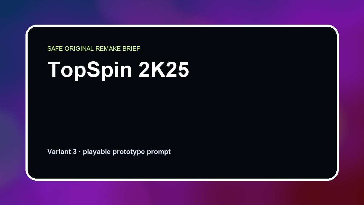 TopSpin 2K25 original topspin 2k25 diy game reference artwork 3