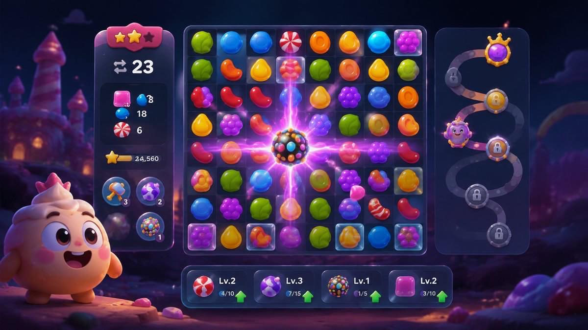Candy Crush Saga original candy crush saga diy game reference artwork 3