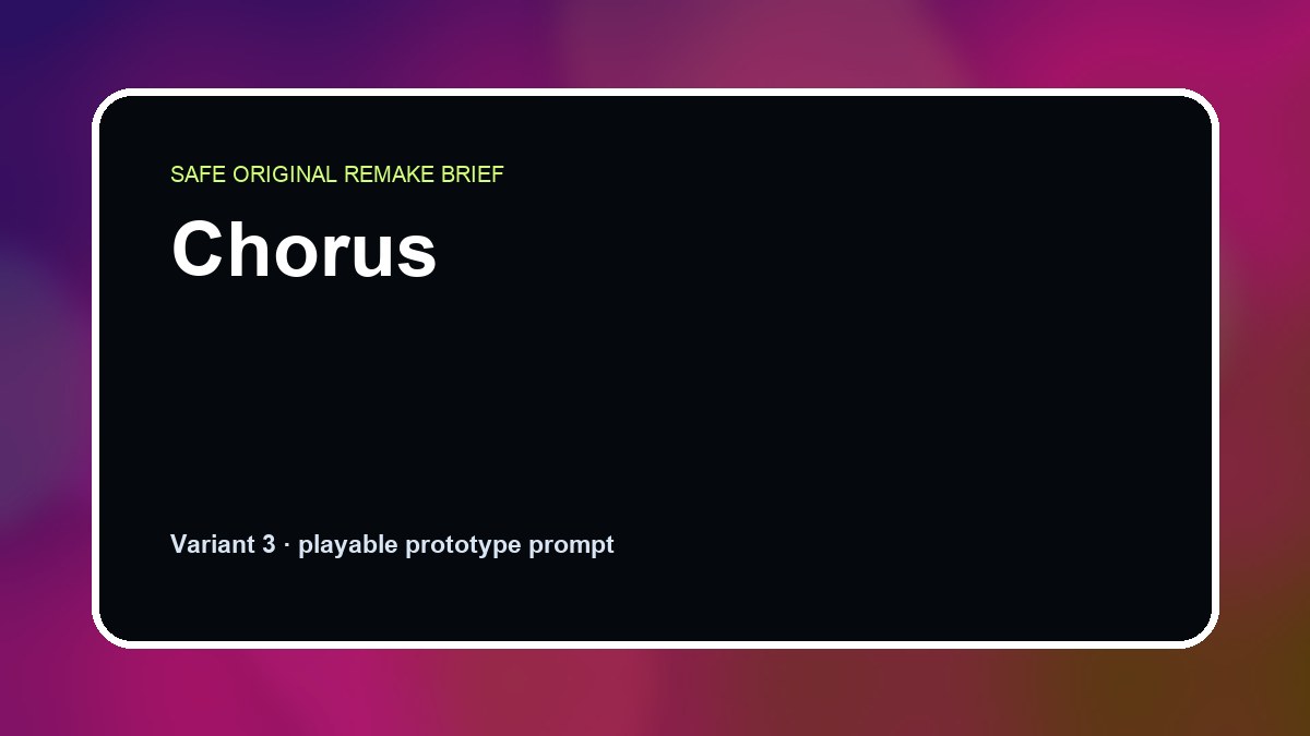 Chorus original chorus diy game reference artwork 3
