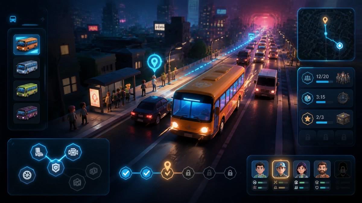Bus Rush Fever original bus rush fever game creator reference artwork 3