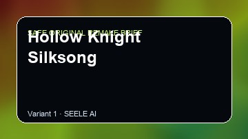 Hollow Knight Silksong Game Customer Remake preview