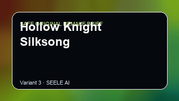 Hollow Knight Silksong original game remake reference artwork 3