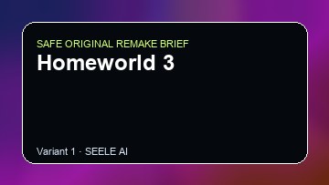Homeworld 3 Game Customer Remake preview