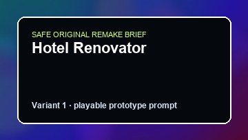 Hotel Renovator Travellers Rest DIY Game Maker preview
