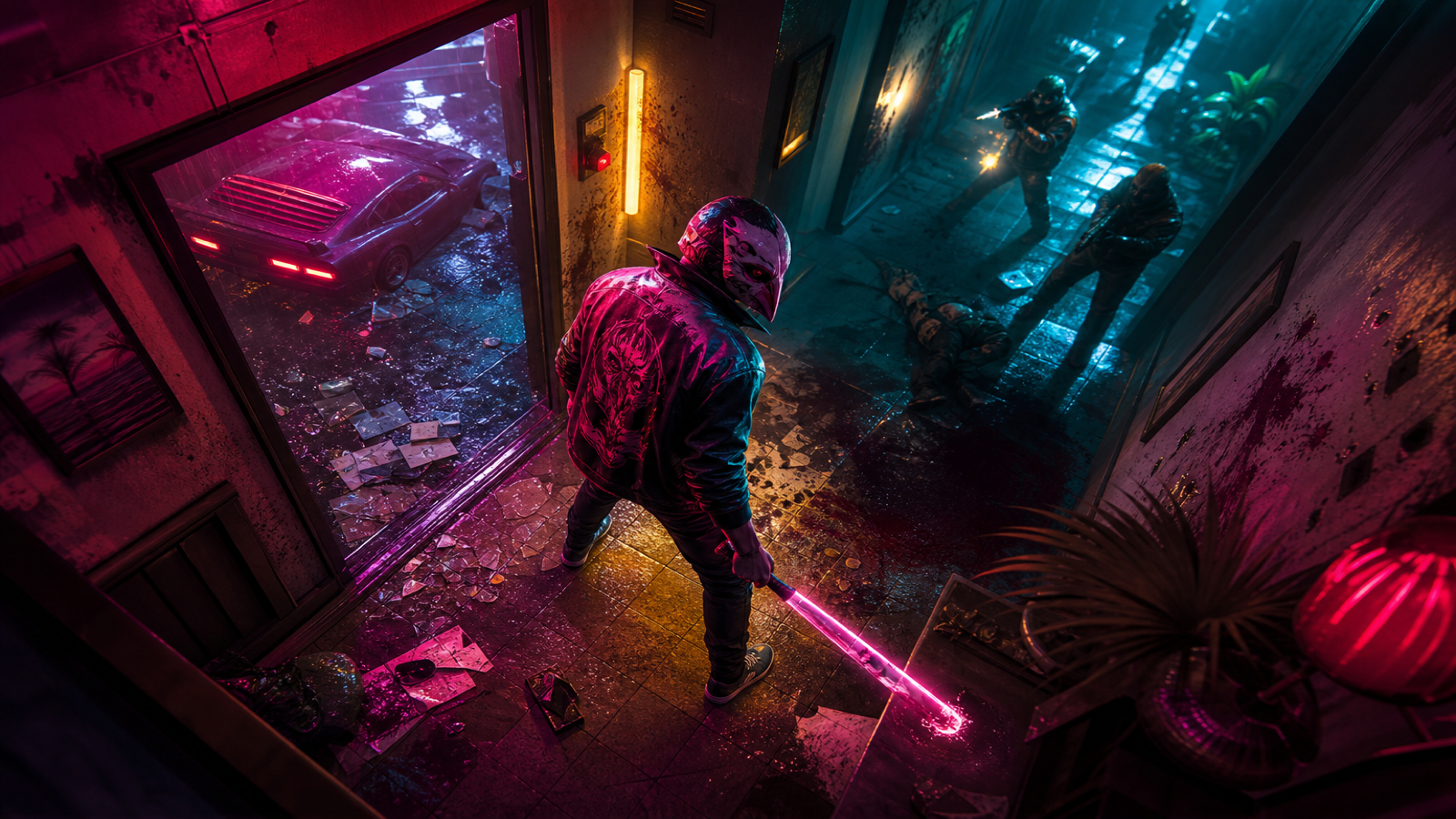 Hotline Miami original game remake reference artwork 2