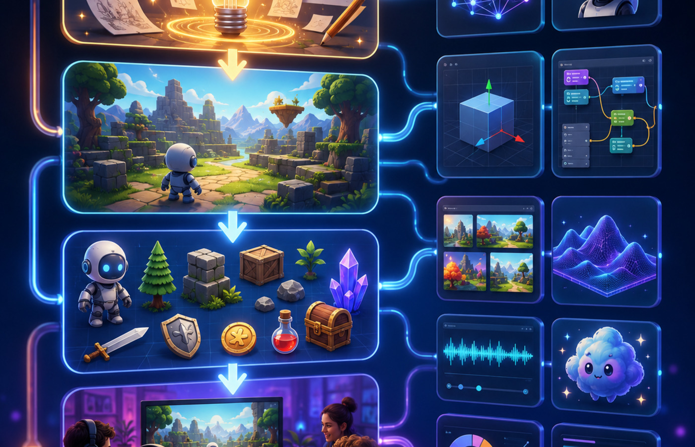 How To Make A Game With Ai workflow cover