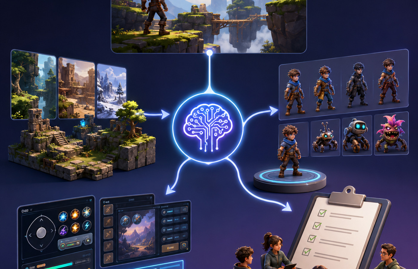 How To Make A Game With Ai production iteration visual