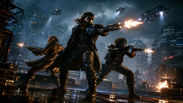 Huntdown original game remake reference artwork 3