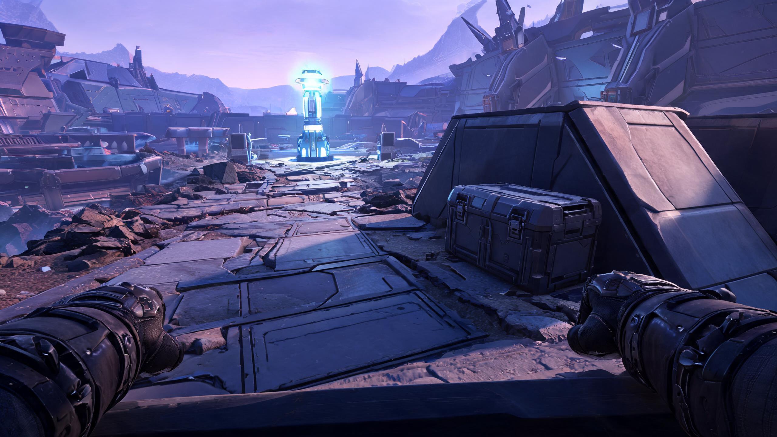 Original game-art scene showing a play session in fps games with in-game purchases