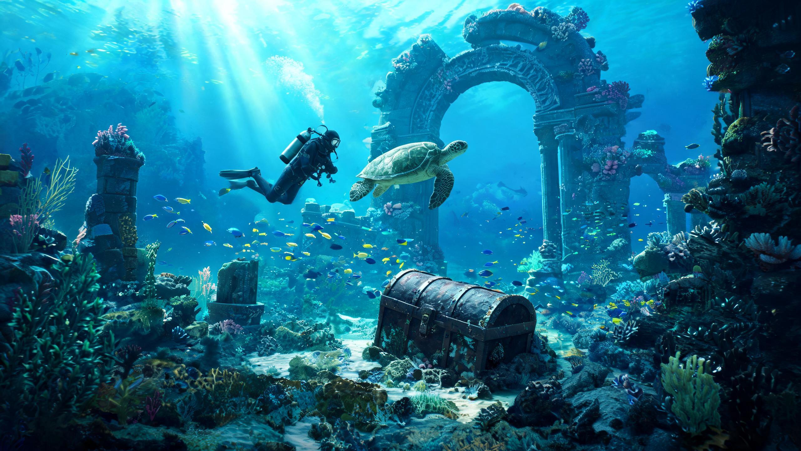 Underwater games with in-game purchases
