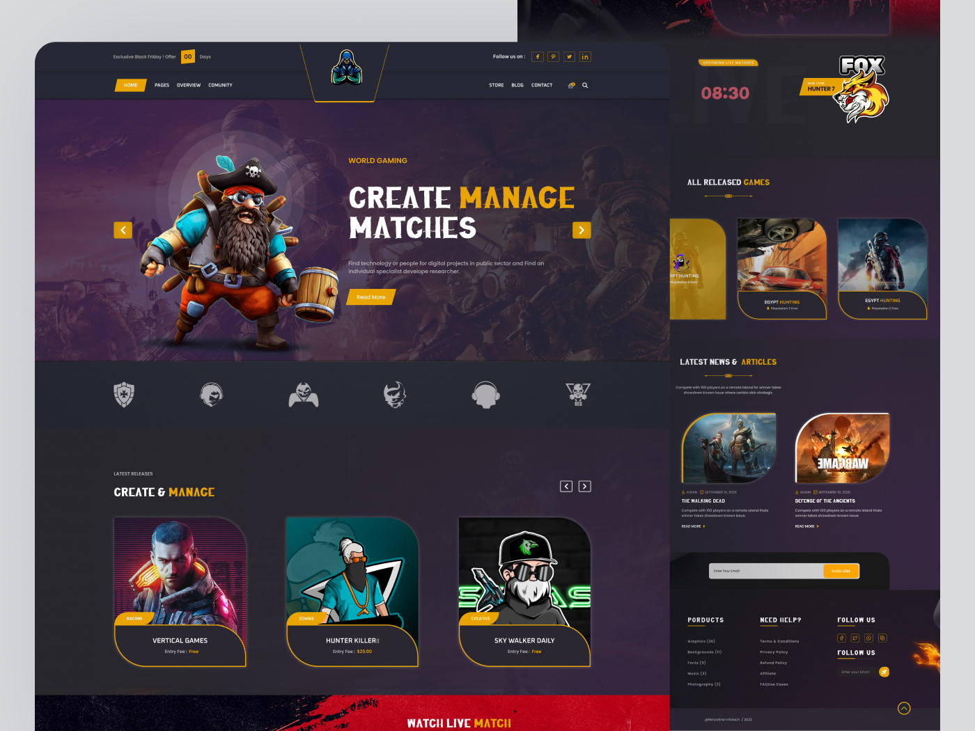 game website design