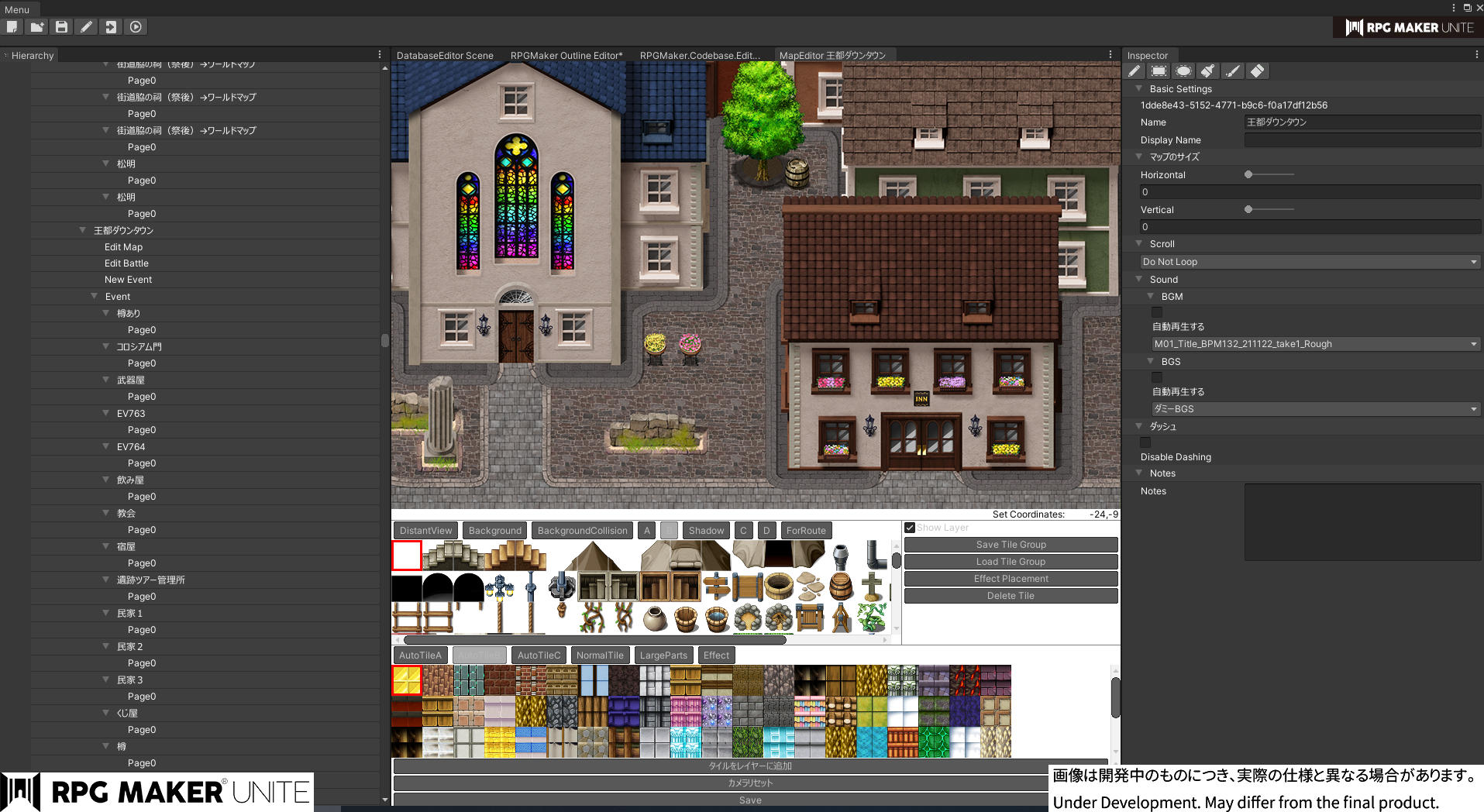 rpg game export to unity