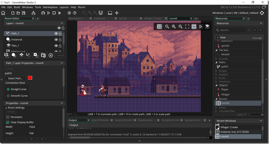Game maker interface example