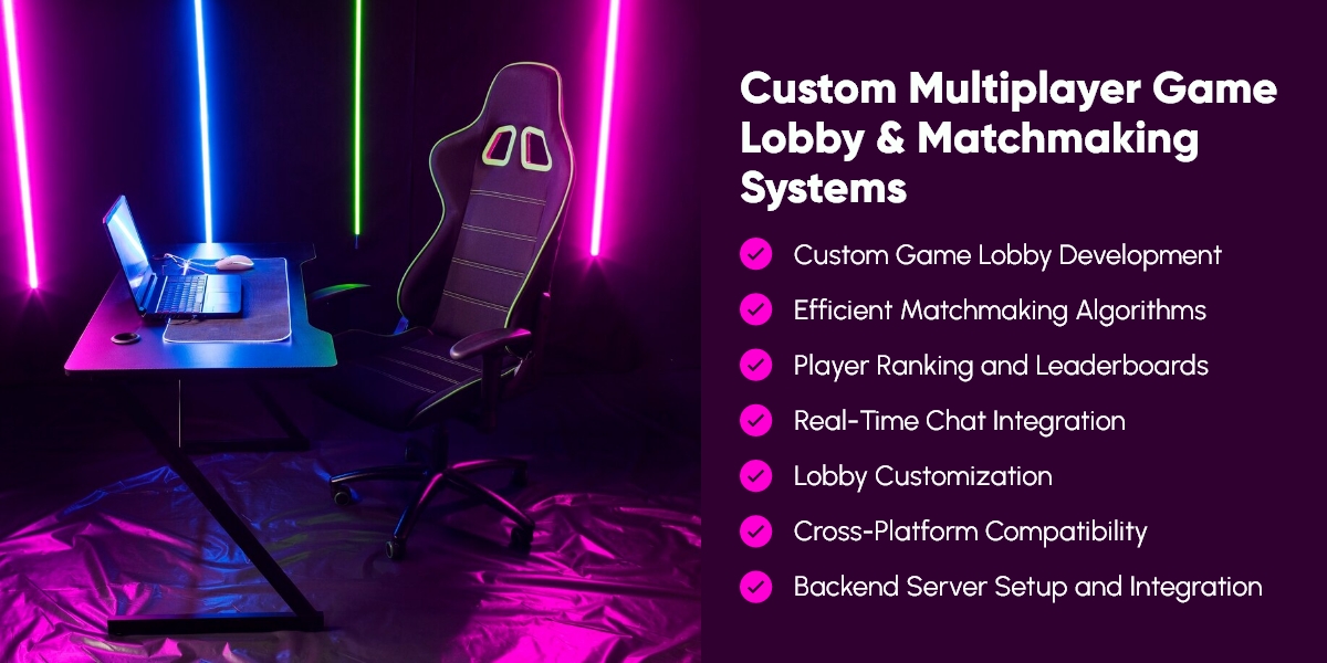 Game lobby matchmaking interface