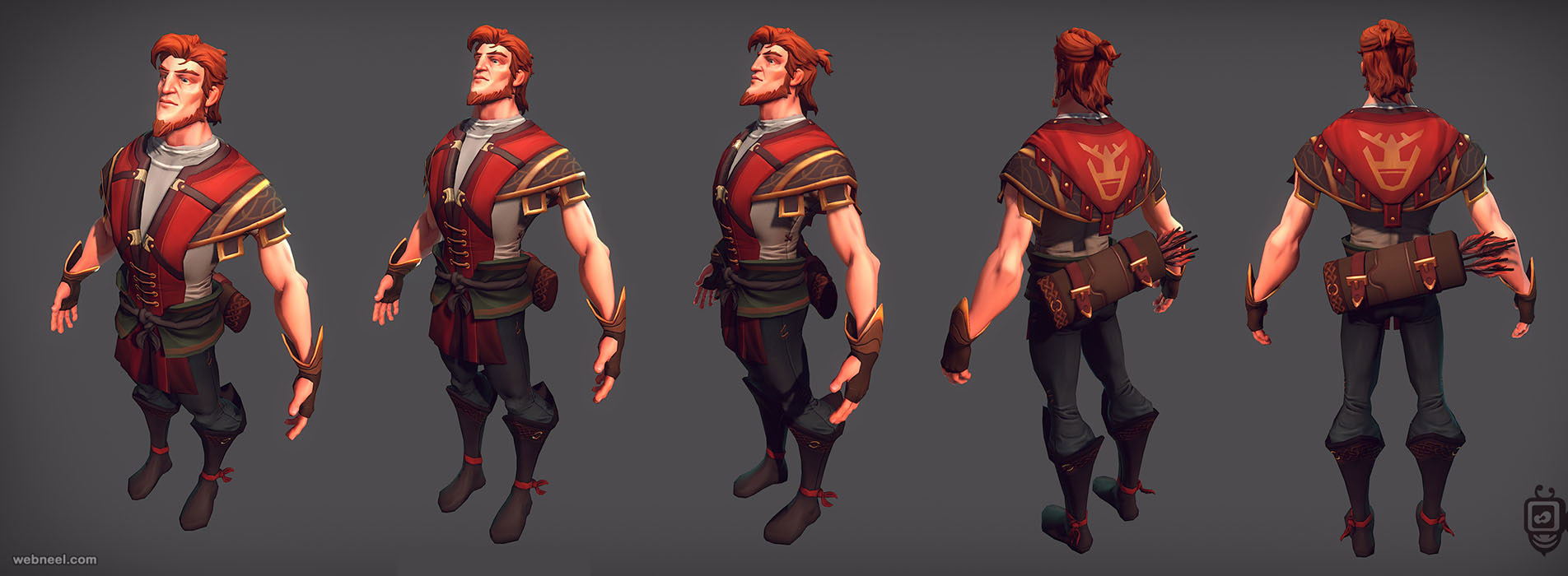 3D game character design examples