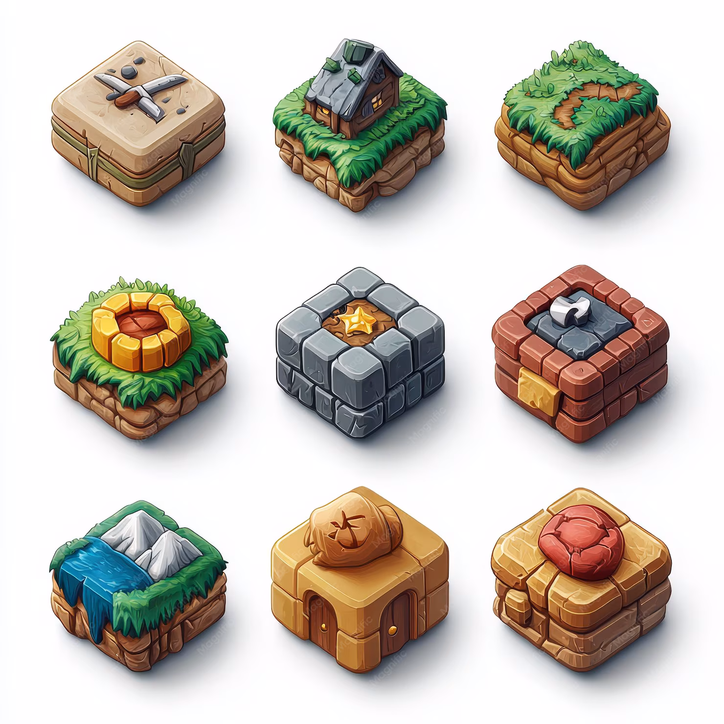 3D game assets and models