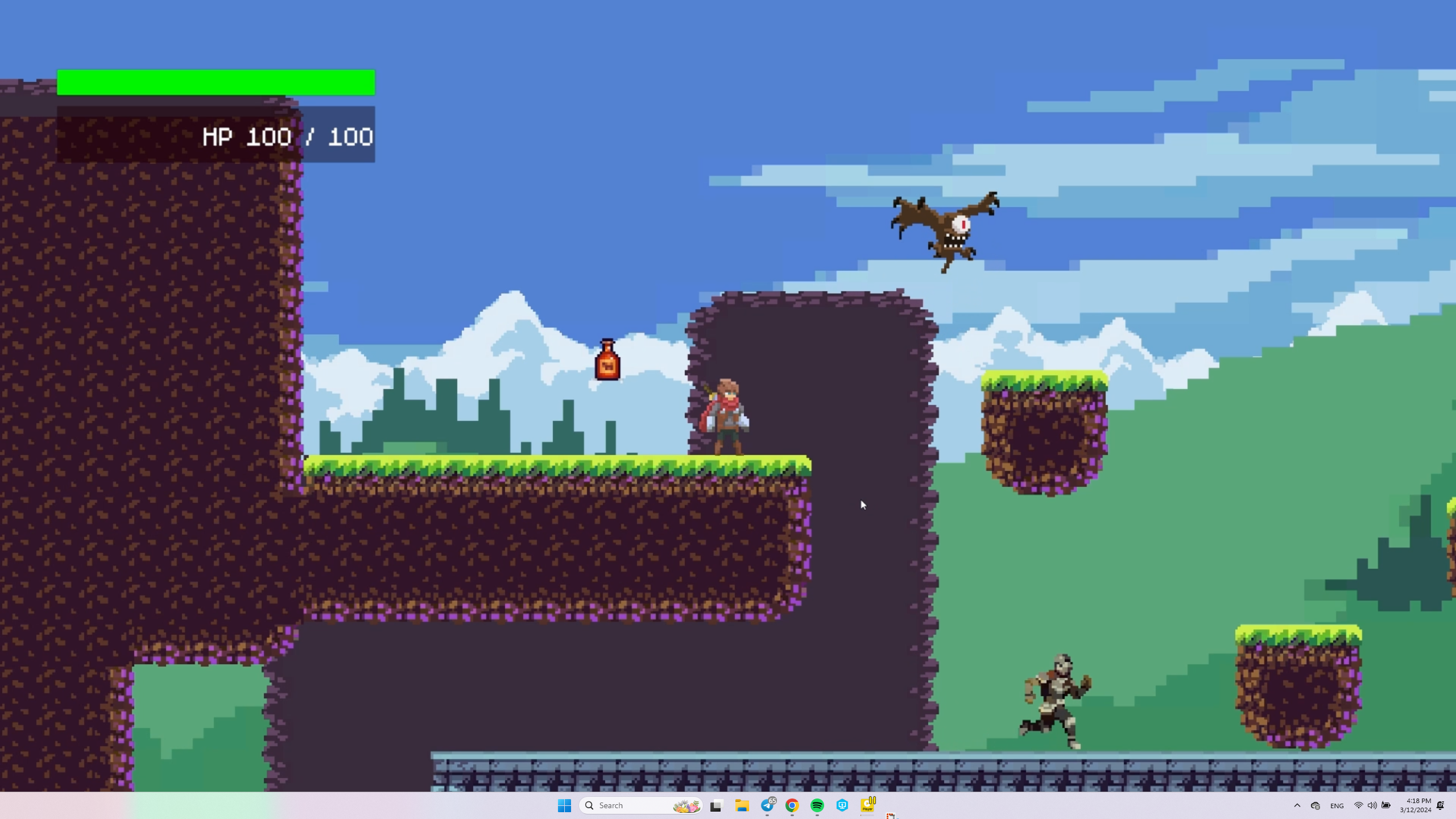 2D platformer game preview
