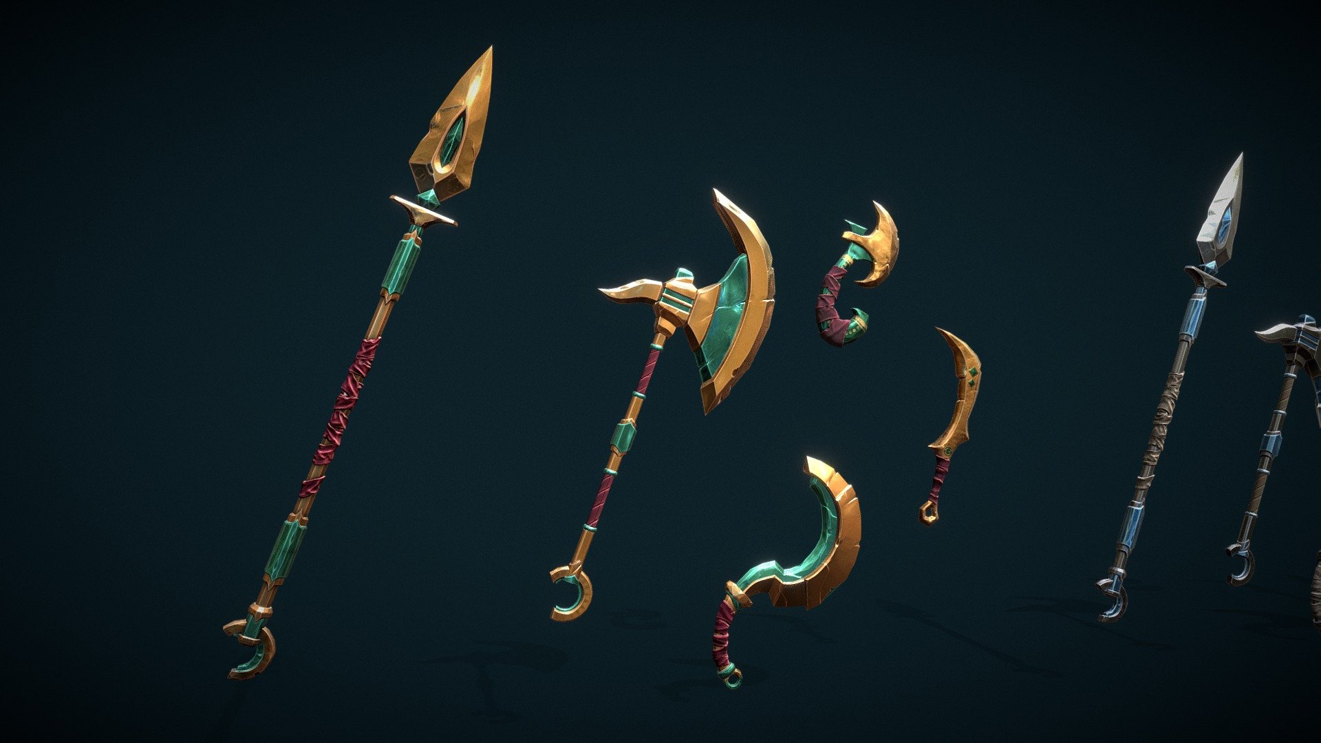 3d weapon asset