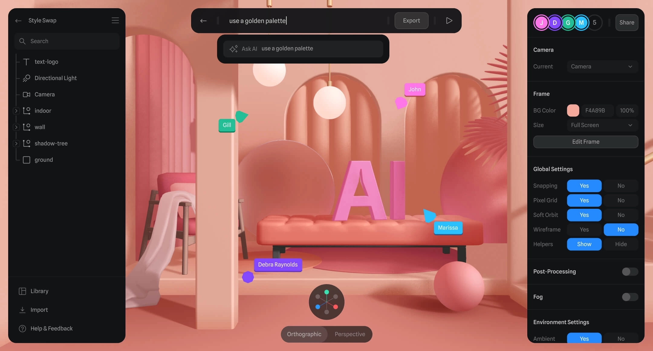 illustrative text-to-3D workflow reference