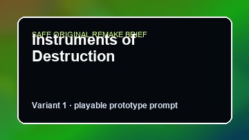 Instruments of Destruction original instruments of destruction custom game reference artwork 1