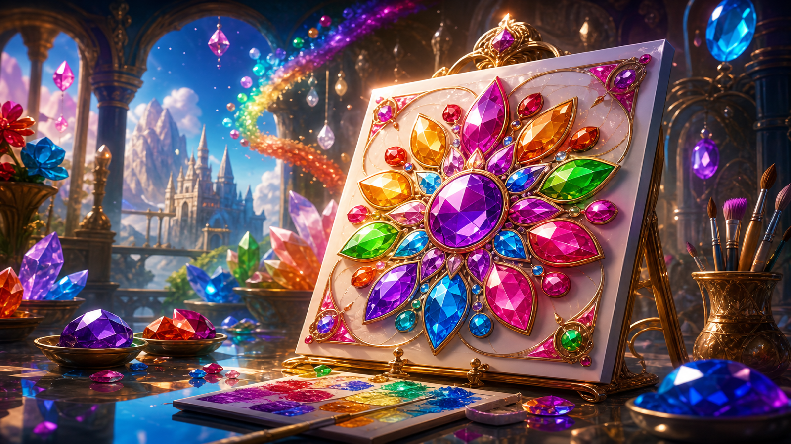 Jewel Coloring original game remake reference artwork 3