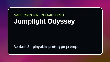 Jumplight Odyssey original jumplight odyssey diy game reference artwork 2