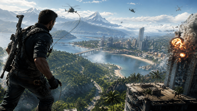 Just Cause 2 original just cause 2 custom game reference artwork 1