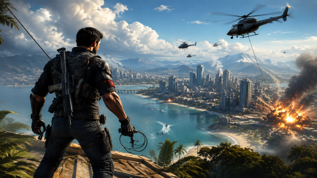 Just Cause 2 original just cause 2 custom game reference artwork 3