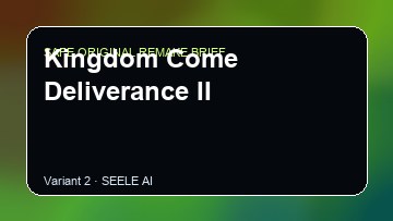 Kingdom Come Deliverance II original game remake reference artwork 2