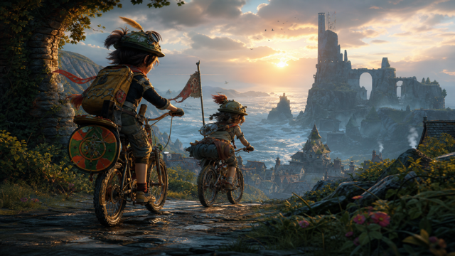 Knights and Bikes Thimbleweed Park Custom Game Builder preview