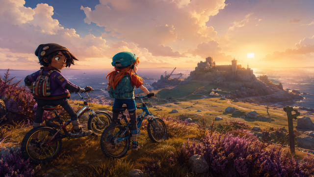 Knights and Bikes original game remake reference artwork 3