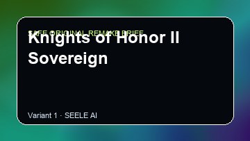 Knights of Honor II Sovereign Kingdom New Lands DIY Game Maker preview
