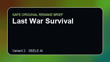 Last War Survival original game remake reference artwork 2