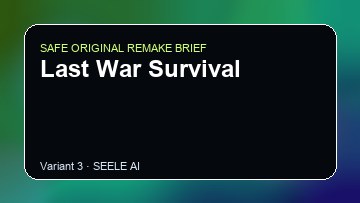 Last War Survival original game remake reference artwork 3