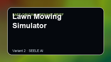 Lawn Mowing Simulator original game remake reference artwork 2