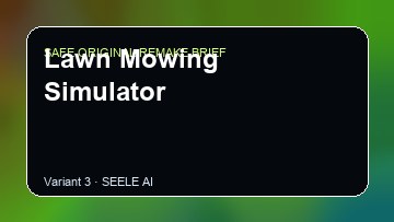 Lawn Mowing Simulator original game remake reference artwork 3