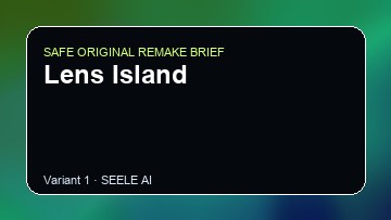 Lens Island original game remake reference artwork 1